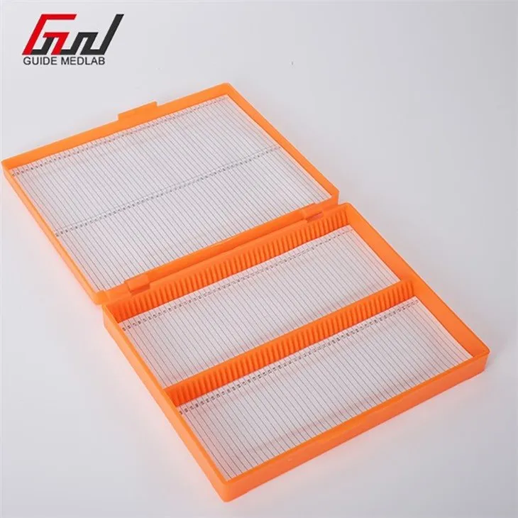 5 microscope slide container box